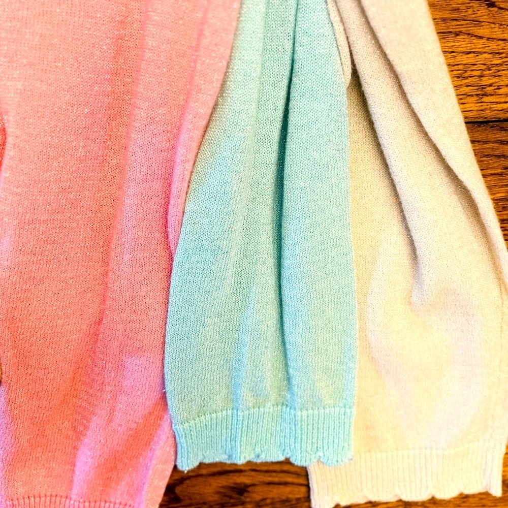 3 Charlie Paige Dressy Cardigans (Three) - NWT. Light sparkle. Lightweight.